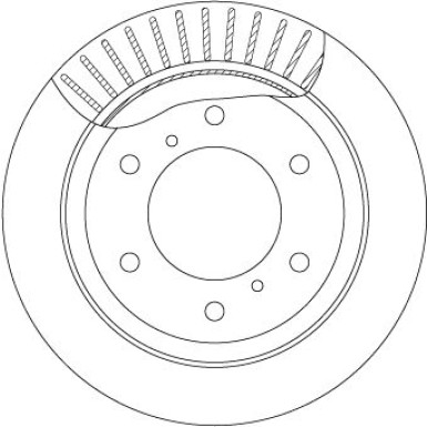 TRW | Bremsscheibe | DF7061S