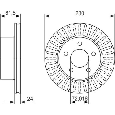 BOSCH | Bremsscheibe | 0 986 479 386