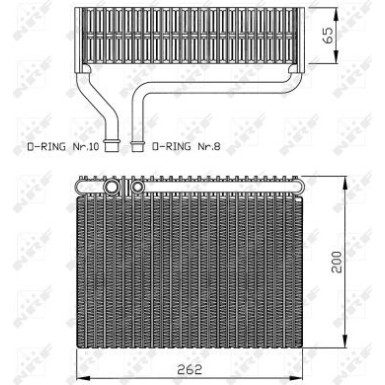 NRF | Verdampfer, Klimaanlage | 36099