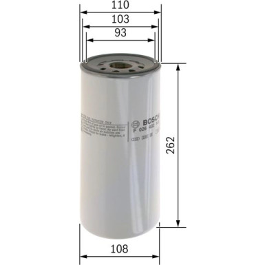 BOSCH | Kraftstofffilter | F 026 402 141