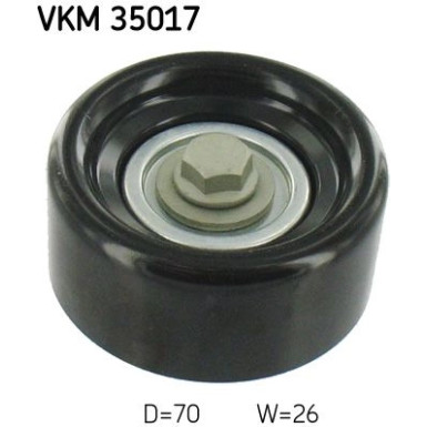 SKF | Umlenk-/Führungsrolle, Keilrippenriemen | VKM 35017