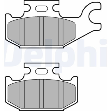 Delphi | Bremsbelagsatz, Scheibenbremse | LP3191