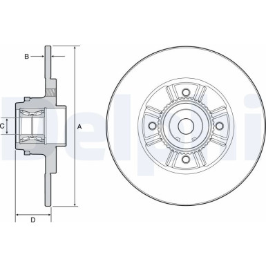 Delphi | Bremsscheibe | BG9114RS