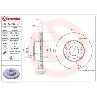 Brembo | Bremsscheibe | 09.A235.20