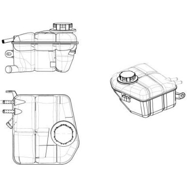 NRF | Ausgleichsbehälter, Kühlmittel | 454035