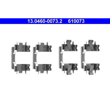 ATE | Zubehörsatz, Scheibenbremsbelag | 13.0460-0073.2