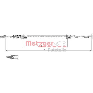 Metzger | Seilzug, Feststellbremse | 11.5768