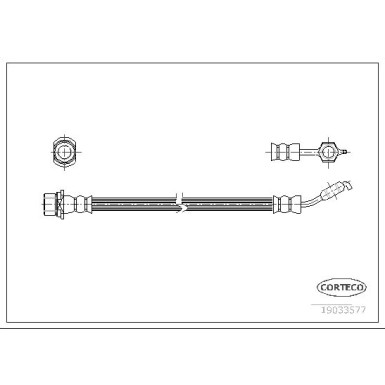 Corteco | Bremsschlauch | 19033577