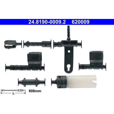 ATE | Warnkontakt, Bremsbelagverschleiß | 24.8190-0009.2