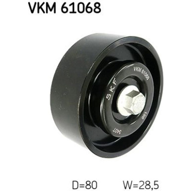 SKF | Umlenk-/Führungsrolle, Keilrippenriemen | VKM 61068