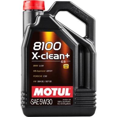 109220 MOTUL 8100 X-CLEAN+ 5W-30 Motoröl, 5l