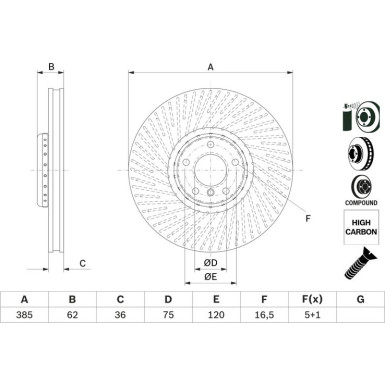 BOSCH | Bremsscheibe | 0 986 479 E26