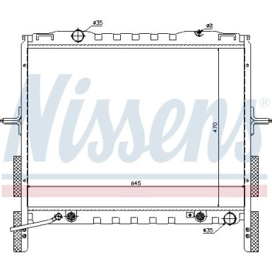 Nissens | Kühler, Motorkühlung | 66657