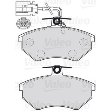 Valeo | Bremsbelagsatz, Scheibenbremse | 301982