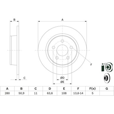 BOSCH | Bremsscheibe | 0 986 479 762