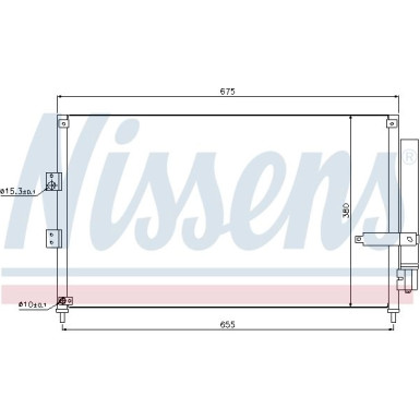 Nissens | Kondensator, Klimaanlage | 940197