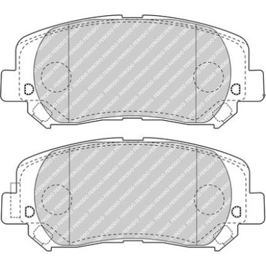 Ferodo | Bremsbelagsatz, Scheibenbremse | FDB4999