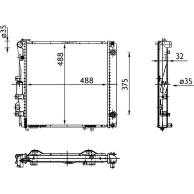 Mahle | Kühler, Motorkühlung | CR 339 000S