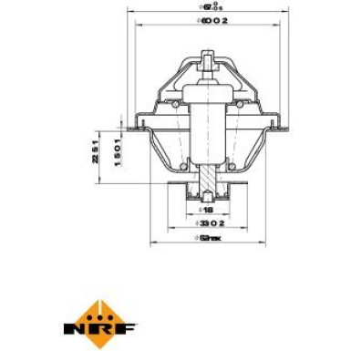 NRF | Thermostat, Kühlmittel | 725162