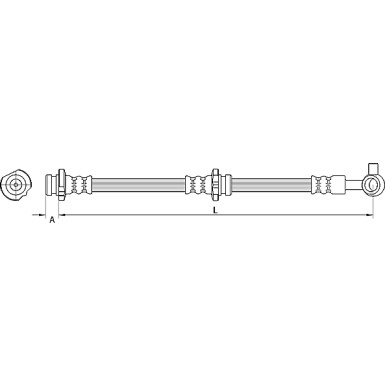 Metzger | Bremsschlauch | 4110847