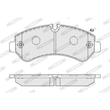 Ferodo | Bremsbelagsatz, Scheibenbremse | FVR5187 Ferodo | Bremsbelagsatz, Scheibenbremse | FVR5187
