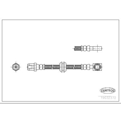 Corteco | Bremsschlauch | 19032372