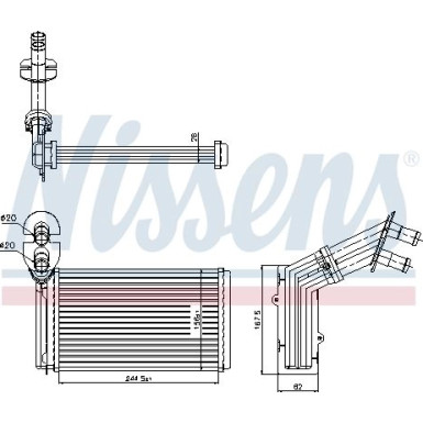 Nissens | Wärmetauscher, Innenraumheizung | 73973