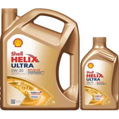 SHELL Helix Ultra ECT C2/C3 0W-30 VW 504.00 VW 507.00 MB 229.52 (5+1 Motoröl Aktion) 6L