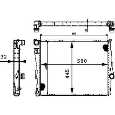 Mahle | Kühler, Motorkühlung | CR 458 000P