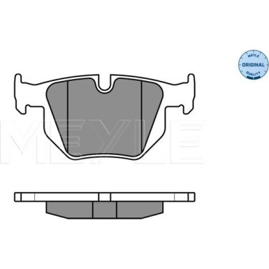 Meyle | Bremsbelagsatz, Scheibenbremse | 025 212 8217