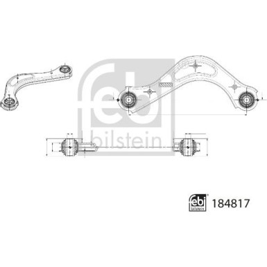 FEBI BILSTEIN 184817 Querlenker, Lenker, Radaufhängung