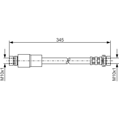 BOSCH | Bremsschlauch | 1 987 476 058