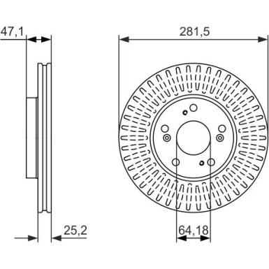 BOSCH | Bremsscheibe | 0 986 479 781