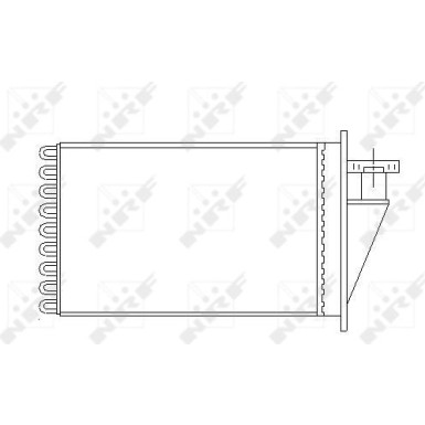 NRF | Wärmetauscher, Innenraumheizung | 53565