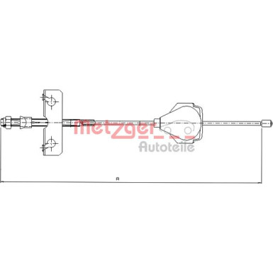 Metzger | Seilzug, Feststellbremse | 11.5513