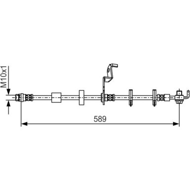 BOSCH | Bremsschlauch | 1 987 481 089