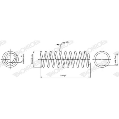 Monroe | Fahrwerksfeder | SP4086