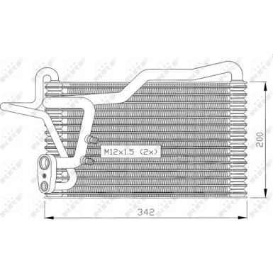 NRF | Verdampfer, Klimaanlage | 36036