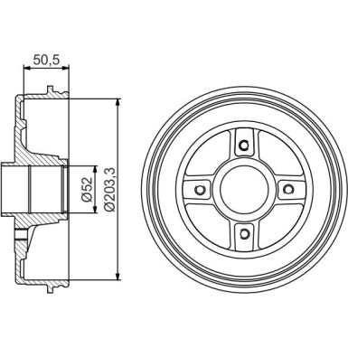 BOSCH | Bremstrommel | 0 986 477 308