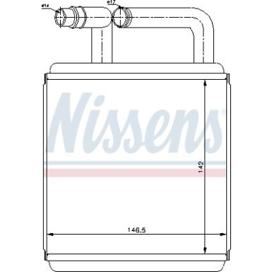 Nissens | Wärmetauscher, Innenraumheizung | 77618