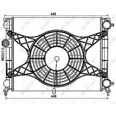 NRF | Kühler, Motorkühlung | 53999