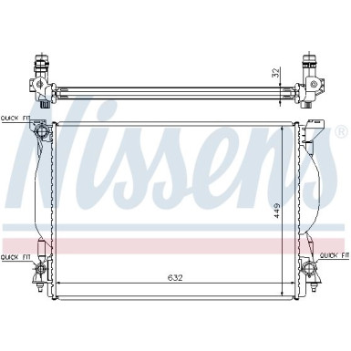 Nissens | Kühler, Motorkühlung | 60306A