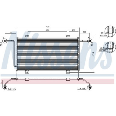Nissens | Kondensator, Klimaanlage | 94326