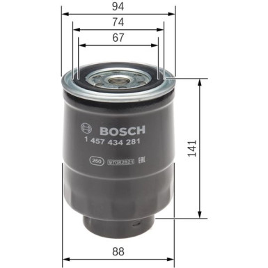 BOSCH | Kraftstofffilter | 1 457 434 281