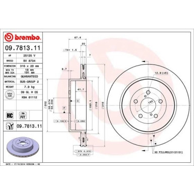 Brembo | Bremsscheibe | 09.7813.11