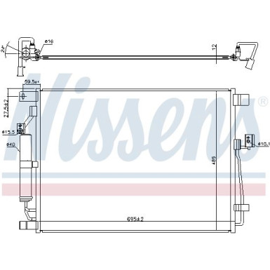 Nissens | Kondensator, Klimaanlage | 940787