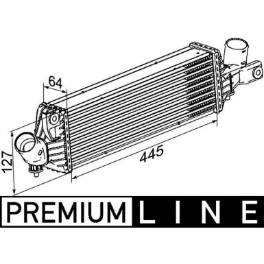 Mahle | Ladeluftkühler | CI 355 000P