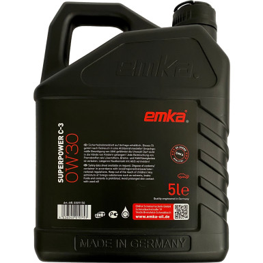 EMKA | Motoröl | Superpower C-3 0W30, 5L | 0809150