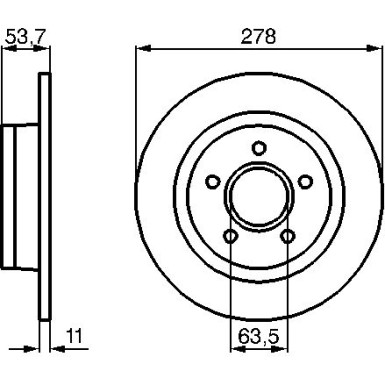 BOSCH | Bremsscheibe | 0 986 479 070