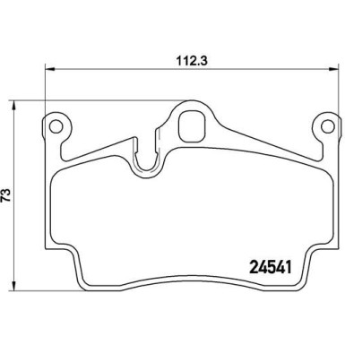 Brembo | Bremsbelagsatz, Scheibenbremse | P 65 028